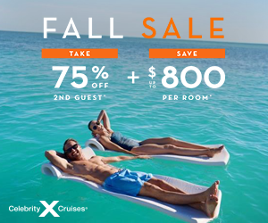 Celebrity Cruises FALL SALE Dollars Off, Onboard Credit - Special cruise offer